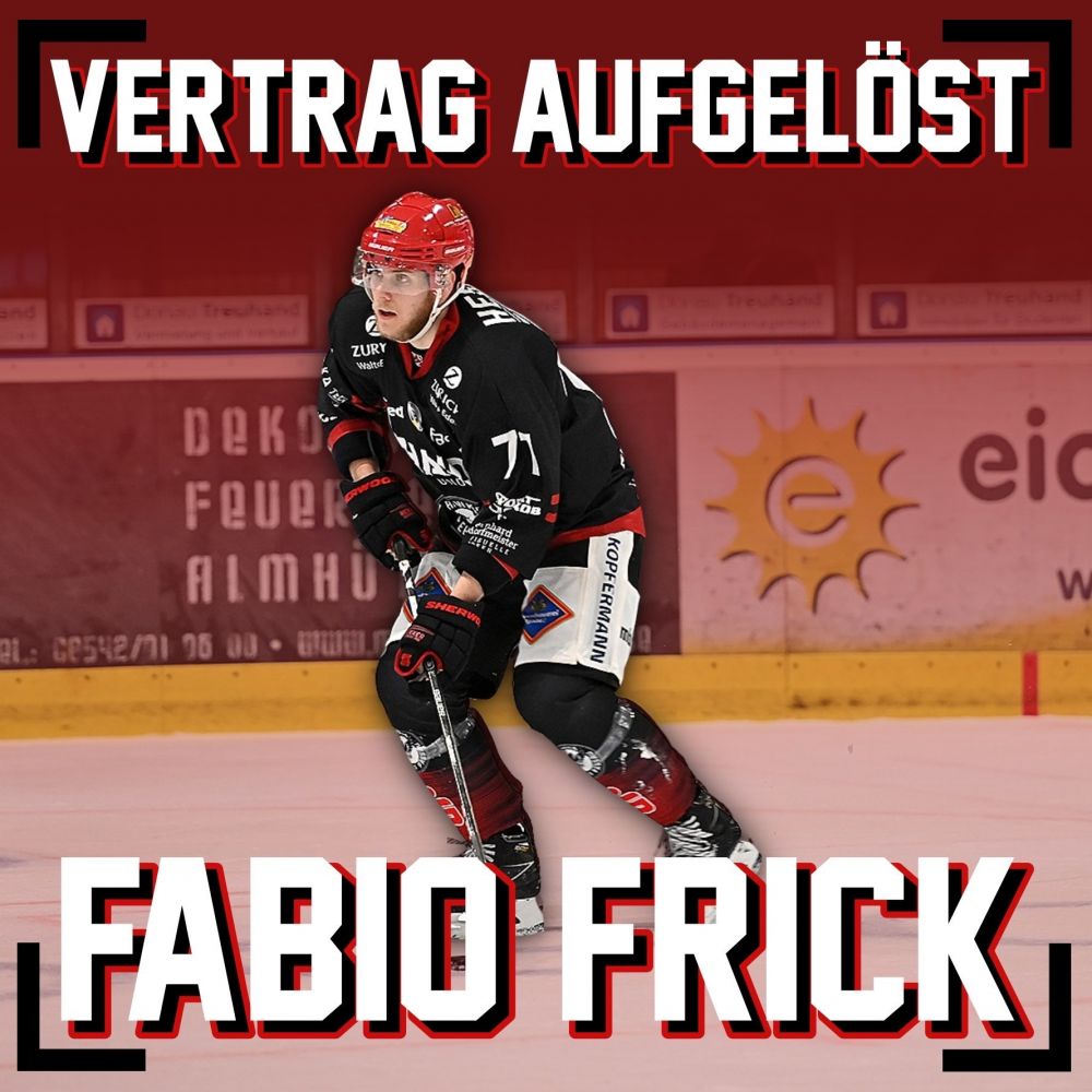 Vertragsauflösung: Fabio Frick verlässt die Black Hawks